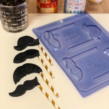 Forma Simples Acetato - Pirulito Bigodes - PF453